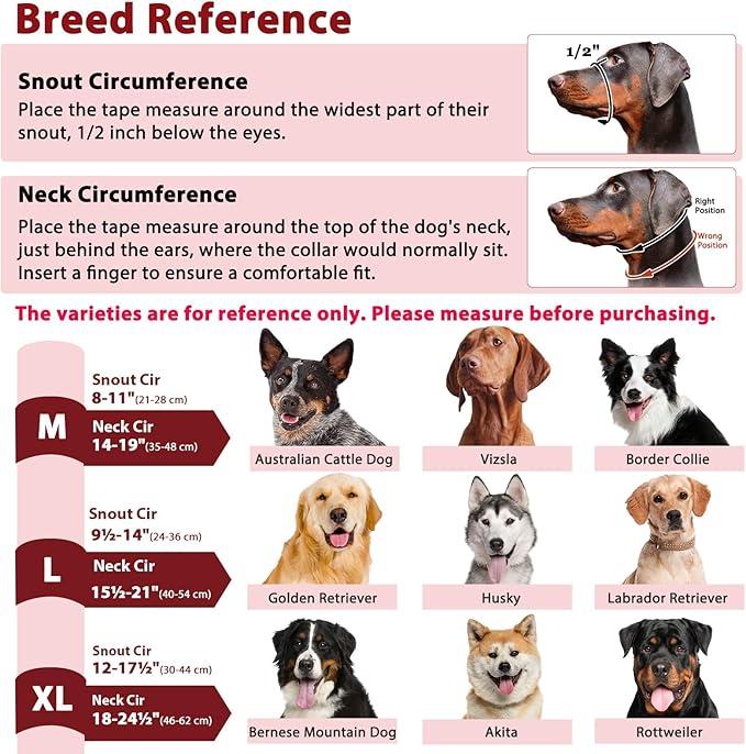 BARKLESS Soft Dog Head Collar, Patented Padded No Pull Head Halter, Training Nose Leash with Safety Link for Medium Large Dogs, Adjustable Muzzle Leash, Easy Control for Walking (M, Red)