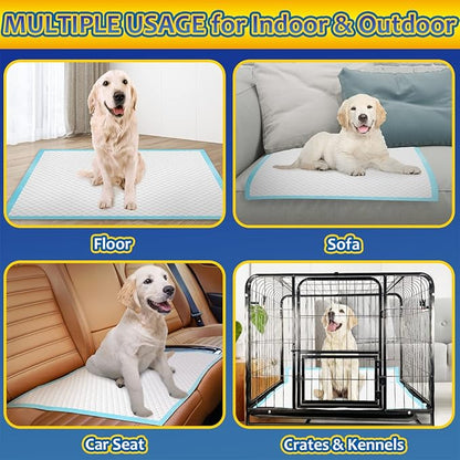 Dog Pee Pads Extra Large 80 Count, Thicken Dog Training Pads 30"x36", Puppy Pee Sheets XL for Indoor, Outdoor Use, Heavy Absorbent Disposable Underpads, Blue