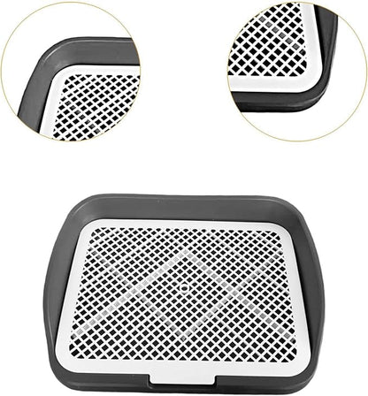 Dog Toilet Training, Toilet Puppy Pad Holder, Non-Slip, with Column, Dog Pee Holder, Training Pad for, Home, Dorm, Gray