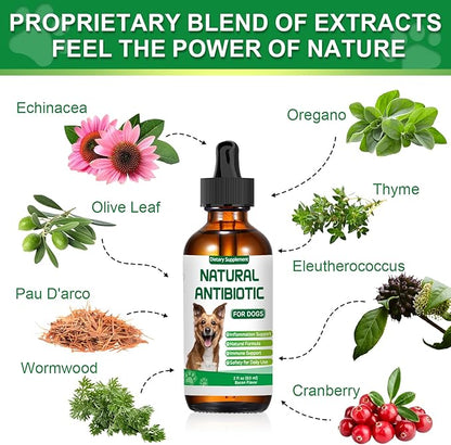 Antibiotics for Dogs,Natural Antibiotics for Dogs,Dog Antibiotic,Pet Antibiotic, Dog Multivitamin, Supports Allergy and Itch Relief,Dietary Supplement,Natural Herbal Supplement