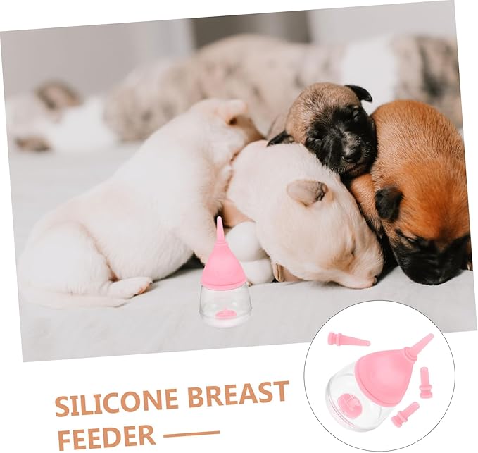 Abaodam Milk Storage Bottle for Newborn Pets Nursing Bottle for Kittens Puppies Silicone Feeding Cat Dog Feeder