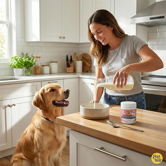 Pets Gone Wild | Goat Milk Powder with Cranberry & Blueberry | Non-GMO & Picky Eater Friendly | Nutrient-Dense Supplement for Daily Wellness & Hydration | 250 G