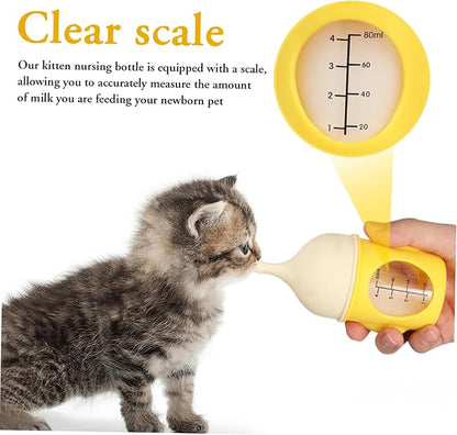 Totority Puppy Nursing Bottle Kitten Milk Bottle for Newborn Pets Easy Design Markings
