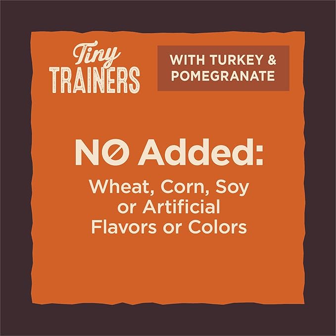 Wellness CORE Tiny Trainers Dog Treats,Natural,Training Treat,Grain Free,Turkey & Pomegranate (6 Ounce Bag),(Pack of 2)