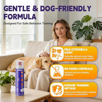 AIMSEIZE Dog Training Spray with Citronella: 90ml Humane Dog Corrector Spray for Barking, Jumping & Chewing, Dog Behavior Correction Spray for Medium & Large Dogs
