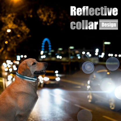 SGODA Martingale Dog Collar, Reflective Nylon Padded Dog Training Collars for Small Dogs, Blue S