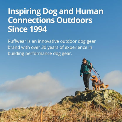 Ruffwear, Front Range Flex Dog Collar, Soft Engineered Knit for Everyday Walks, Lightweight Adjustable with Aluminum V-Ring, Integrated ID Tag Silencer, Quick Release Buckle, Basalt Gray, 11"-14"
