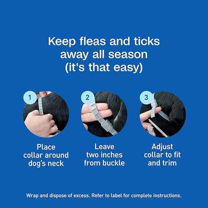 ADAMS Flea & Tick Collar for Dogs & Puppies, Flea Collar for 12 Month Prevention, Kills Fleas, Ticks & Repels Mosquitoes, Excluding California, One Size Fits All Dogs & Puppies, 2 Count