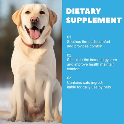 Cough Herbal Drops Supplement for Dogs & Cats, Natural Dog Soothing Supplement Herbal Drops for All Breeds & Sizes for Dogs, 2 fl oz