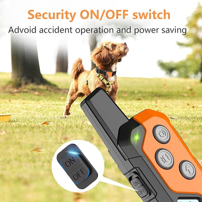 Shock Collar for Dogs, Dog Training Collar with Remote Control for 2 Dogs, 3 Training Modes with Beep, Vibration and Satic, Waterproof, Rechargeable for Large Medium Small