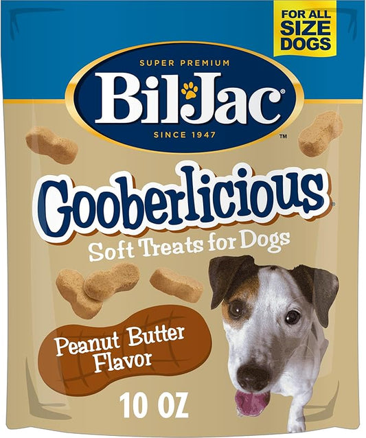 Bil-Jac Gooberlicious Soft Dog Treats, Peanut Butter & Chicken Liver Recipe, 10 oz