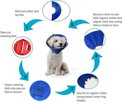Calm Paws Dog Caring Collar W/Calming (XSmall)