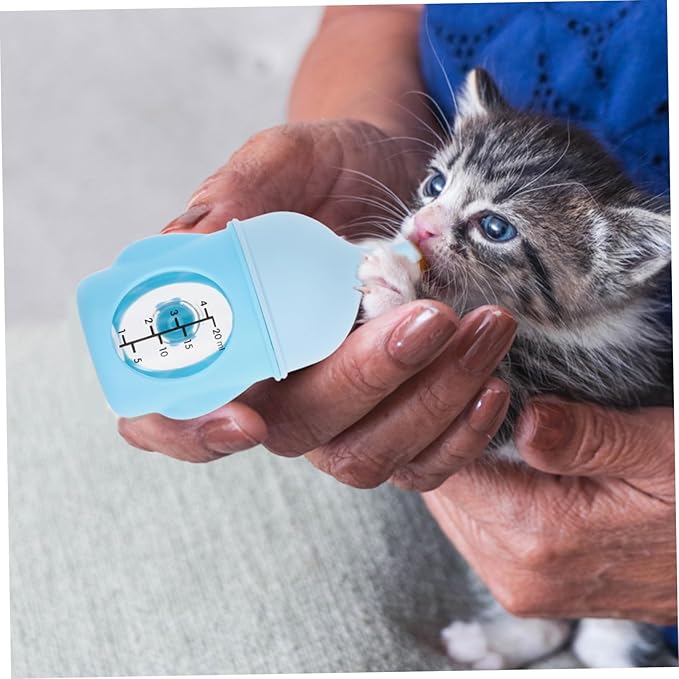 SUPVOX Pet Nursing Bottle Safe Kitten Puppy Feeding Bottle Scale Portable Mini Feeder for Newborns