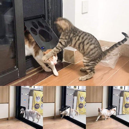 PETLESO Dog Door for Screen Door, Cat Door Screen Small Dog Door Insert for Sliding Door Easy Install, Small 8"×10"