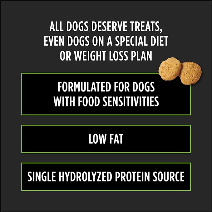 Pro Plan Veterinary Diets Purina Gentle Snackers Hydrolyzed Plus Low Fat Dog Treats - 8 oz. Pouch (Pack of 2)