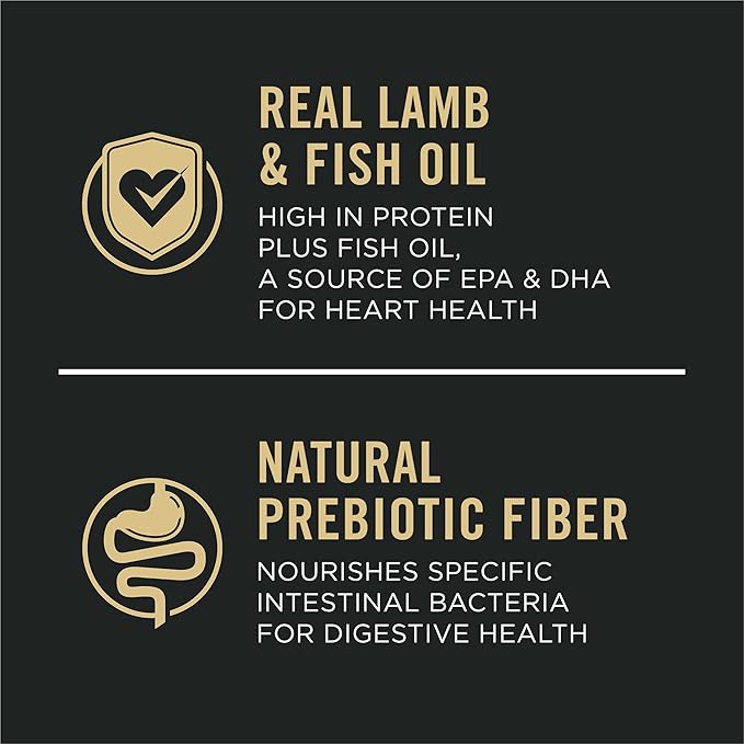 Purina Pro Plan Sensitive Skin and Sensitive Stomach Dog Food Lamb and Oat Meal Formula - 24 lb. Bag