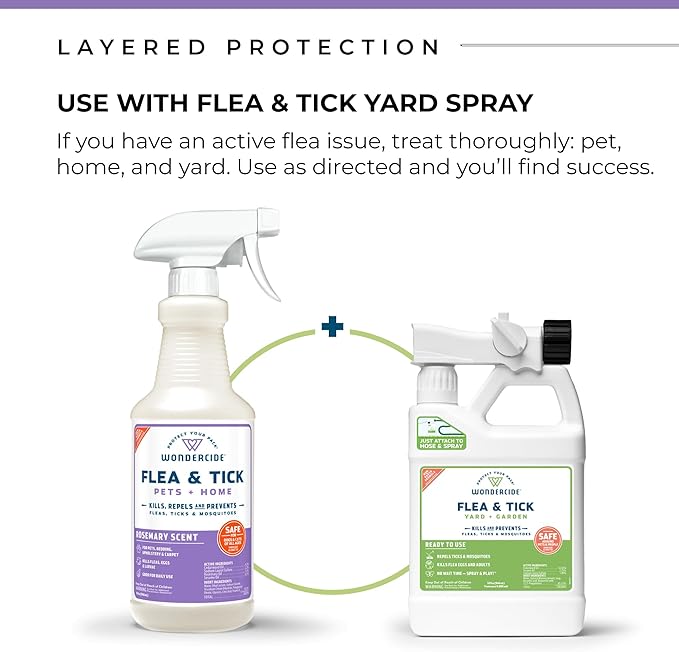 Wondercide Rose Flea & Tick Spray for Pets Plus Home with Natural Essential Oils 16 fl. oz.