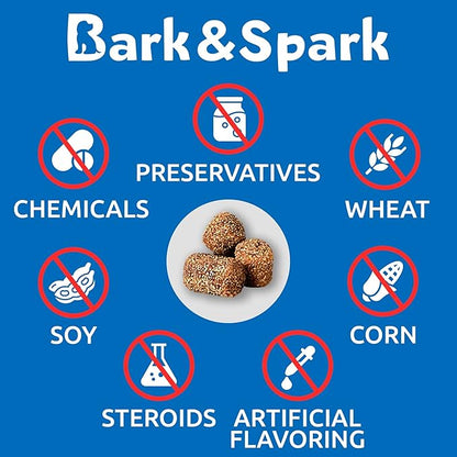 BARK&SPARK No Poo Chews for Dogs - Coprophagia & Stool Eating Deterrent with Probiotics, Digestive Enzymes & Breath Aid Support - Stop Dog Poop Eating