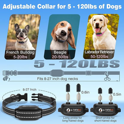PaiPaitek No-Pull Dog Training Collar with Remote - Automatic Anti-Pull Sensor with 3 Training Modes (Beep/Vibration/Shock) for Effective Leash Training and Behavior Correction
