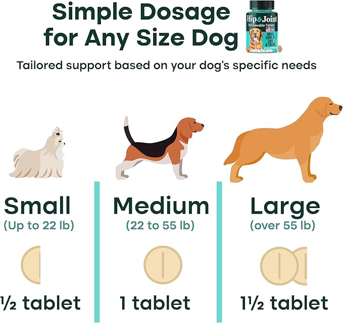 Natureflow Hip & Joint Supplement for Dogs, 300mg Green-Lipped Mussel for Dog Arthritis Pain Relief, Glucosamine, MSM & Chondroitin, Zero Sugar, Large Medium Small Breeds, 200 Chewable Tablets