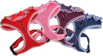 Authentic Puppia Vivien Harness, Purple, Medium