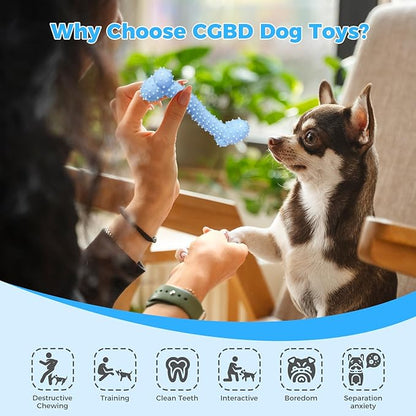 Puppy Toys, 9 Pack Dog Chew Toys for Puppy, Cute Blue Small Dog Toys, Teething Toys for Puppies, Soft Durable Interactive Chew Toy for Small Dogs