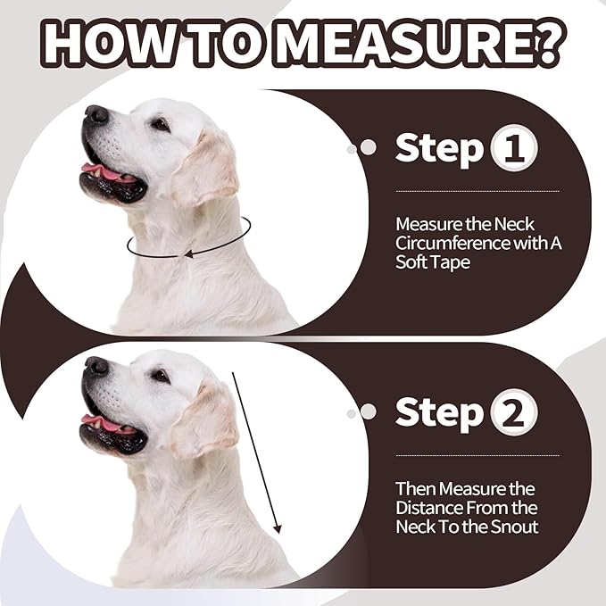 Allroaring Dog Cone, Comfy Extra Large Cone for Dogs After Surgery, Adjustable Soft Dog Cones to Prevent Licking Wounds, Pet Elizabethan Collar for Large Dogs, Brown XL