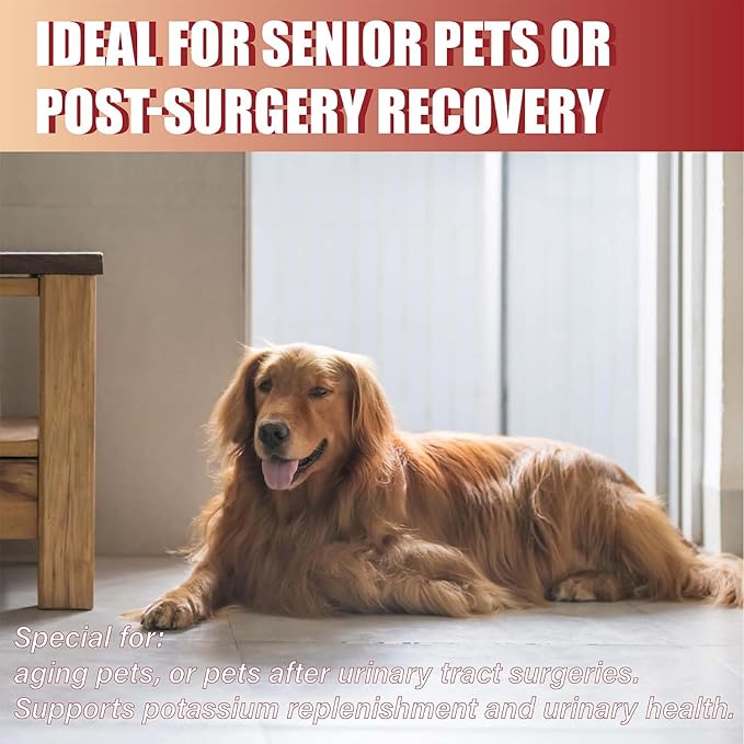 Potassium Citrate & Cranberry Supplement for Dogs & Cats - UTI Treatment & Bladder Support Powder, pH Balance, Urinary Tract & Stone Prevention