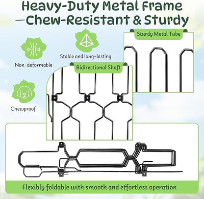 Metal Retractable Door Barrier, Front Door Dog Barrier, 28.4" Wide x 35" Tall, Safety Pet Gate for Front Door & RV, Easy Install Dog Gate, Indoor/Outdoor, Open-Angle Fit