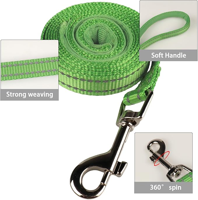 YIMEIS Dog Harness and Leash Set, No Pull Soft Mesh Pet Harness, Reflective Adjustable Puppy Vest for Small Medium Large Dogs, Cats (Grass Green, Medium (Pack of 1)