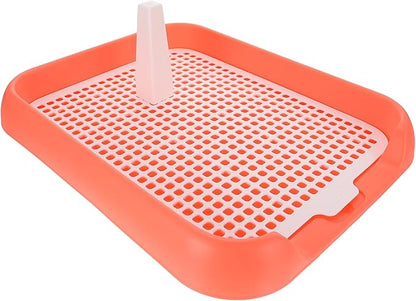 ULTECHNOVO Mesh Dog Toilet Tray Indoor Puppy Potty Trainer Anti-Slip Dog Pee Tray Lightweight Durable 6.9X5.5 Inch for Easy Cleaning and Training