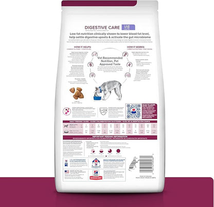 Hill's Prescription Diet i/d Low Fat Digestive Care Chicken Flavor Dry Dog Food, Veterinary Diet, 8.5 lb. Bag