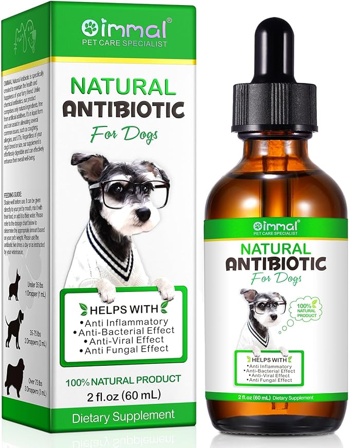 Dog Antibiotics, Natural Antibiotics for Dogs, Dog Multivitamin Herbal Supplements 60ml