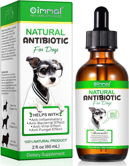 Dog Antibiotics, Natural Antibiotics for Dogs, Dog Multivitamin Herbal Supplements 60ml