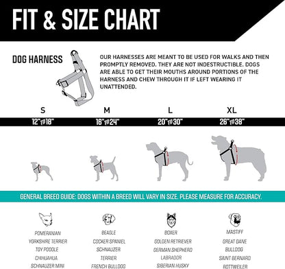 Wolfgang Heavy Duty Adjustable Dog Harness, Pull-Tested to Over 800 lbs for Walking & Training, GreatEscape Print, Extra Large