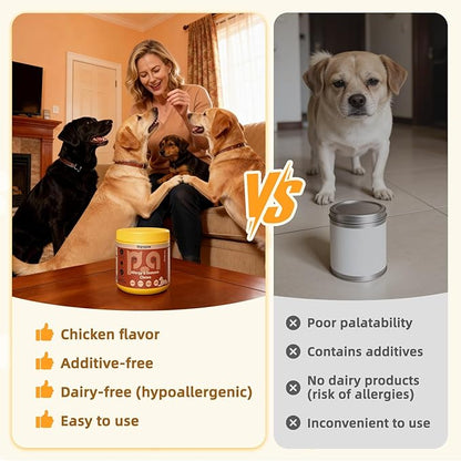 Dog Allergy Relief Probiotics Chews 100ct: Dogs Probiotic for Itching Relief and Skin Allergy- Soft Probiotics Chew for Dogs Digestive Health Gut Health & Immune System-Skin and Coat Health
