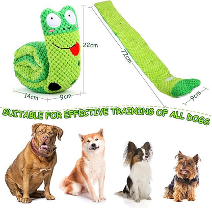 Letsmeet Squeak Dog Toys for Stress Release & Boredom Relief, Dog Puzzle IQ Training, Snuffle Foraging Instinct Training - Suitable for Small, Medium & Large Dogs