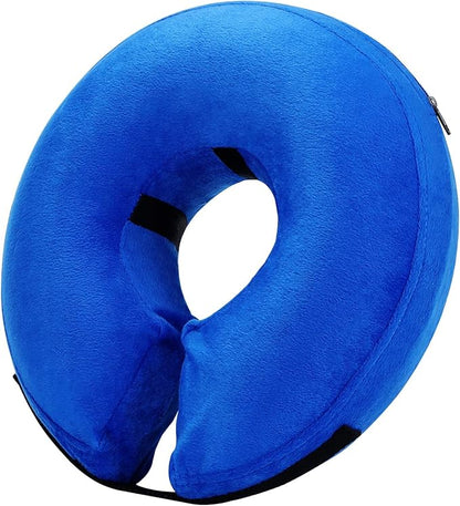 Katoggy Inflatable Dog Cone Collar for After Surgery, Doggie Neck Blow up Donut Recovery ECollar, Soft Adjustable Dog Cone for Small Medium Large Dogs and Cats
