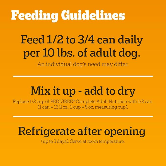 Pedigree Wet Dog Food, Choice Cuts Adult Canned Dog Food Variety Pack, 13.2 oz. Cans, 12 Count