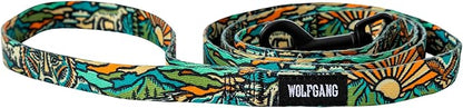 Wolfgang Heavy Duty Dog Leash, Pull-Tested for Walking & Training, WildWolf Print, Small