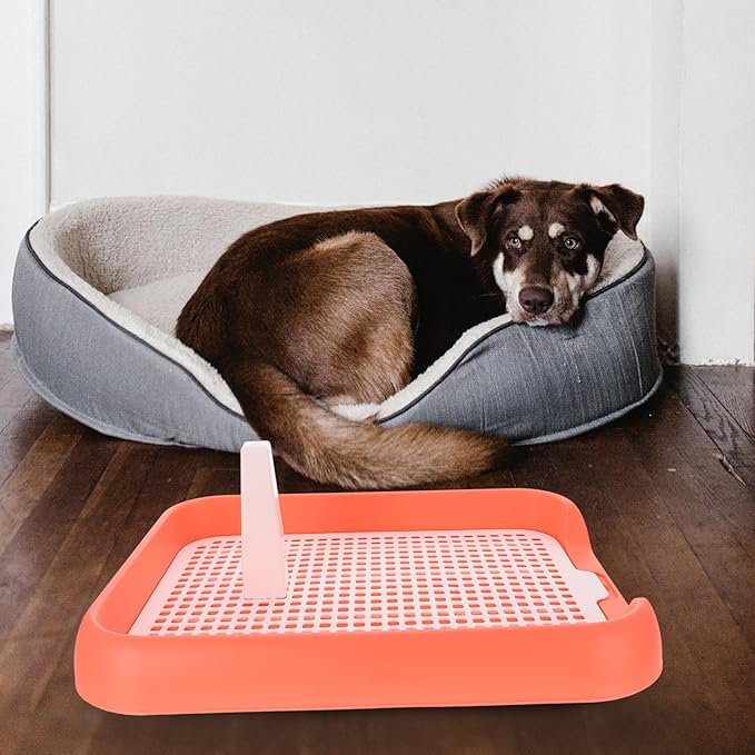 ULTECHNOVO Mesh Dog Toilet Tray Indoor Puppy Potty Trainer Anti-Slip Dog Pee Tray Lightweight Durable 6.9X5.5 Inch for Easy Cleaning and Training