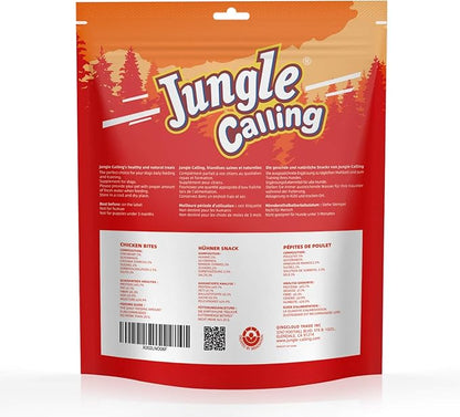 Jungle Calling Soft Chicken Treats for Dog and Cat, Natural Grain Free Chewy Food Snacks for Training Rewards for Small & Senior Dogs, High Protein, 10.6 oz
