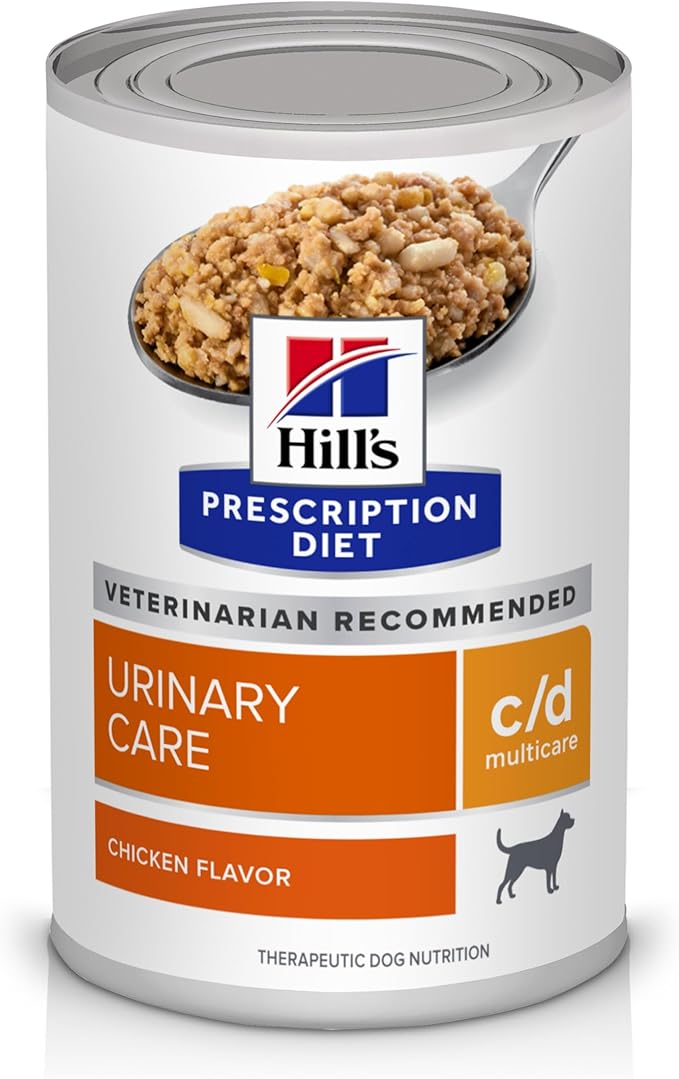 Hill's Prescription Diet c/d Multicare Urinary Care Wet Dog Food, Chicken, 13 oz. Cans, 12-Pack