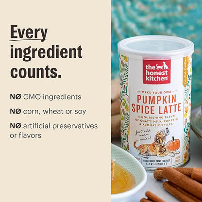 The Honest Kitchen Human Grade Pumpkin Spice Latte, 4oz Canister