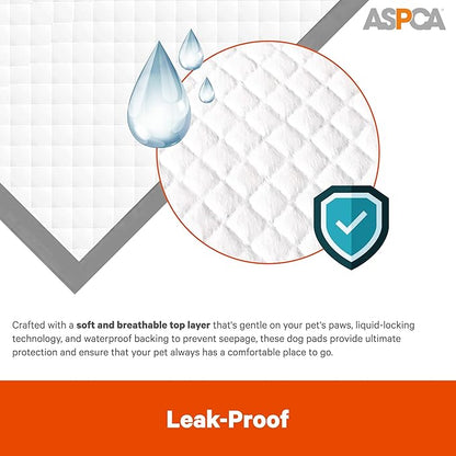 ASPCA Scented Puppy Pads, [50 Count], Dog Pee Pads for Training, Absorbent Potty Pads for Dogs, Quick-Drying Leakproof Large Dog Pads with Odor Control, 26"x30", XL Puppy Pads for Indoor/Outdoor Use