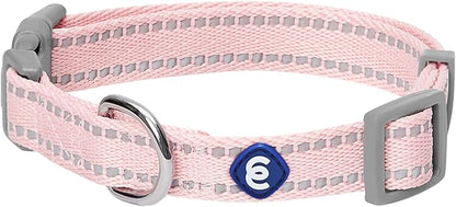Blueberry Pet Essentials Reflective Dog Collar & Leash Set, Adjustable for Small Dogs | Safe Walking Gear for Pet Parents, Puppy Training & Daily Use SmallDogs, Baby Pink