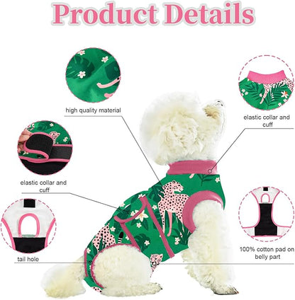 Recovery Suit for Dogs After Surgery,Female Male Dog Onesie for Spay Neuter,Substitute E-Collar & Cone,Anti-Licking Breathable Onesie for Small Medium Large Dogs