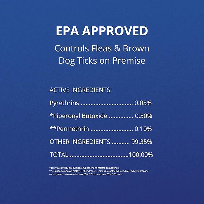 Farnam Flea Halt! Water-Based Flea & Tick Spray for Dogs Plus Citronella Scent, 40 fl oz
