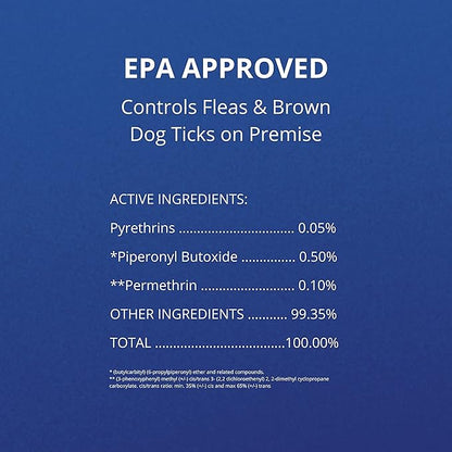 Farnam Flea Halt! Water-Based Flea & Tick Spray for Dogs Plus Citronella Scent, 40 fl oz