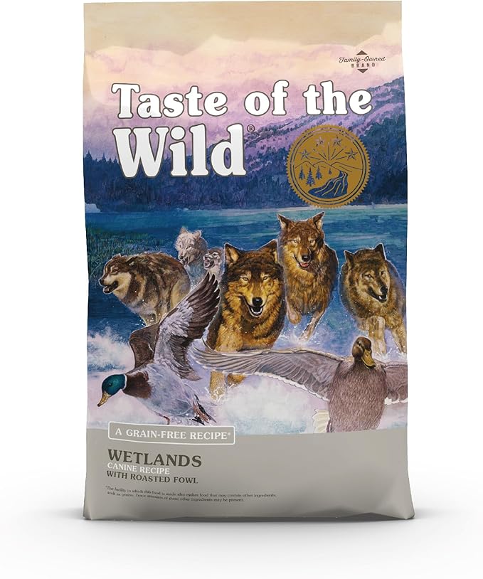 Taste of the Wild Wetlands Grain-Free Dry Dog Food with Roasted Fowl 28lb